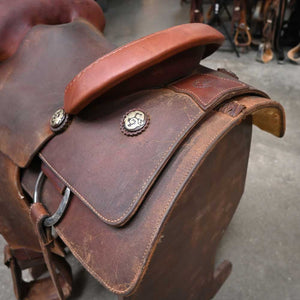 14.5" USED COATS ROPING SADDLE