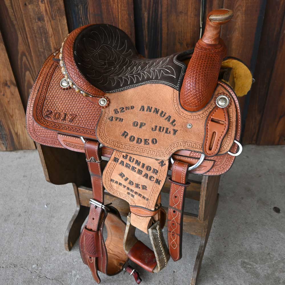 14" USED CORRIENTE ROPING SADDLE Saddles Corriente   