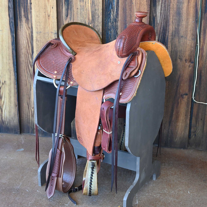 14.5" TESKEY'S STRIP DOWN RANCH SADDLE Saddles - New Teskey's Saddlery