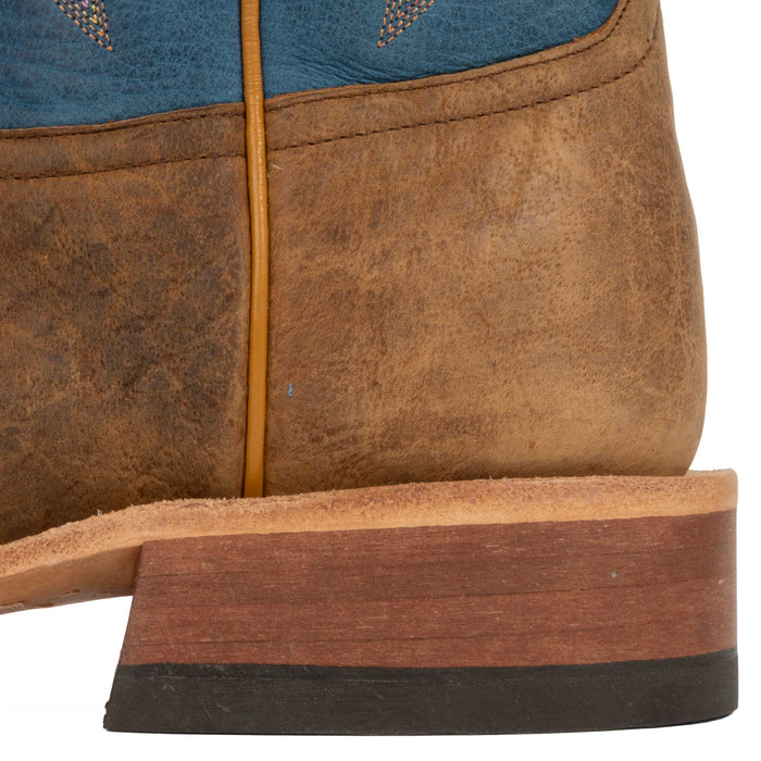 Anderson Bean Men's Wide Square Toe Natural Brahma Bison Boot