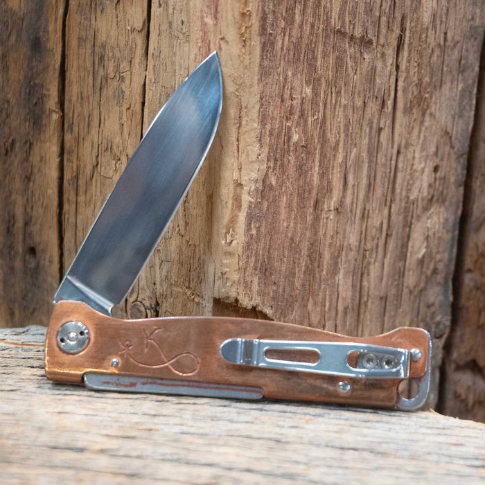 Kamphaus Copper Engraved Boker Pocket Knife