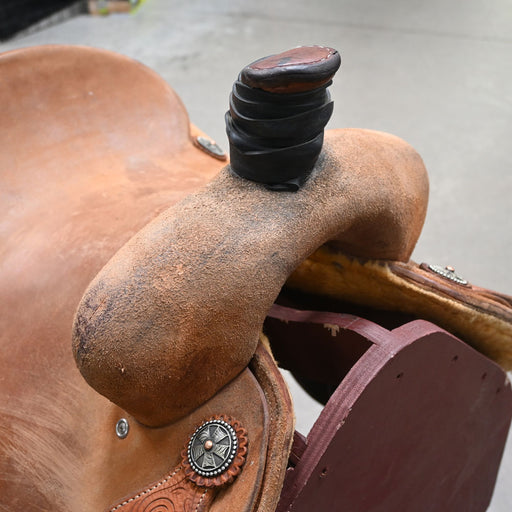 14.5" USED JEFF SMITH ROPING SADDLE Saddles - Used Jeff Smith