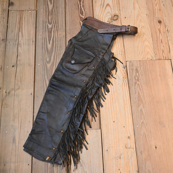 1910 Fred Baker Shotgun Chaps Tack - Chaps & Chinks Fred Baker