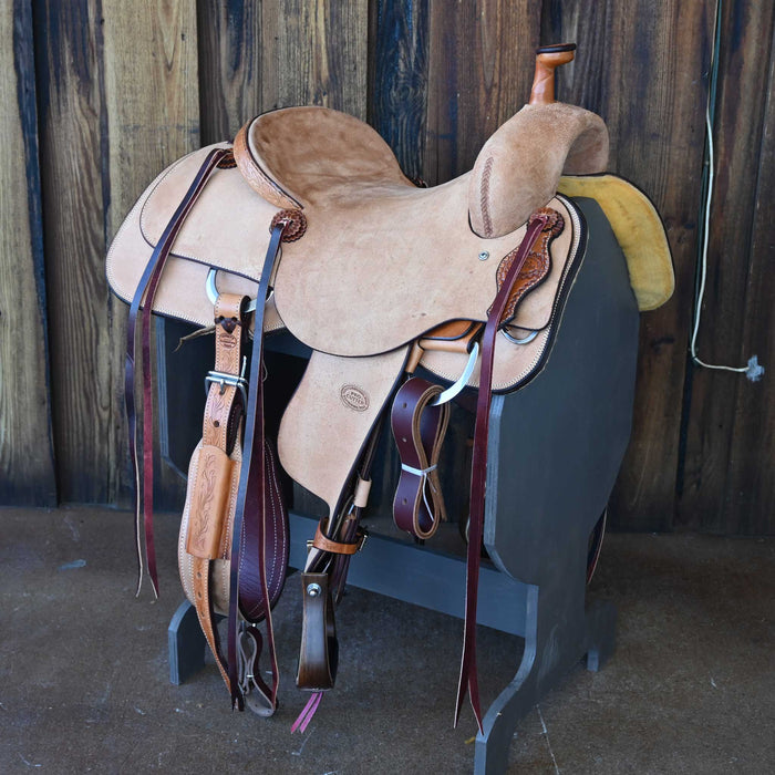 15.5" TESKEY'S PRO CUTTER RANCH CUTTER SADDLE Saddles - New Teskey's Saddlery