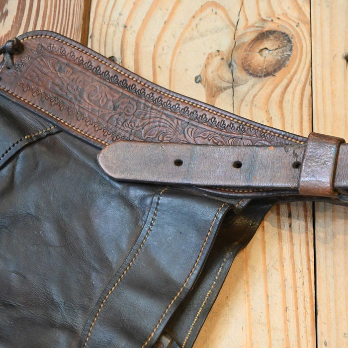 1910 Fred Baker Shotgun Chaps Tack - Chaps & Chinks Fred Baker