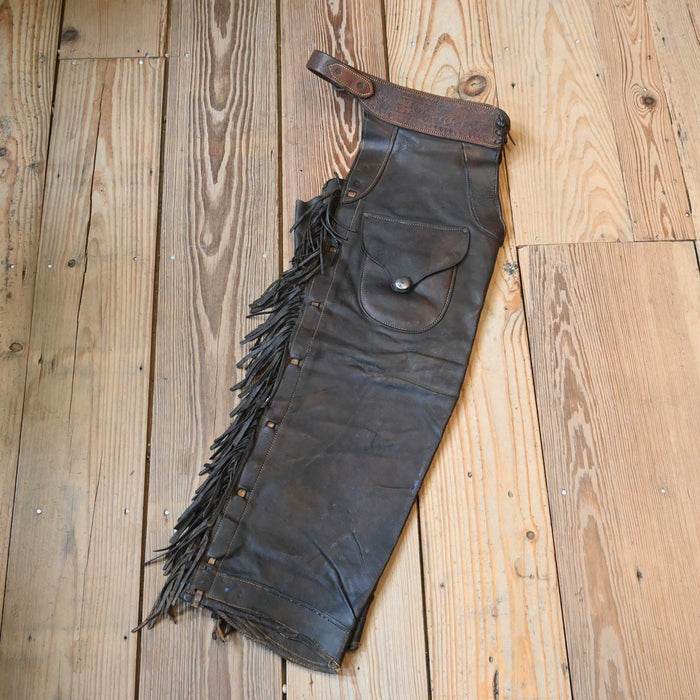 1910 Fred Baker Shotgun Chaps Tack - Chaps & Chinks Fred Baker
