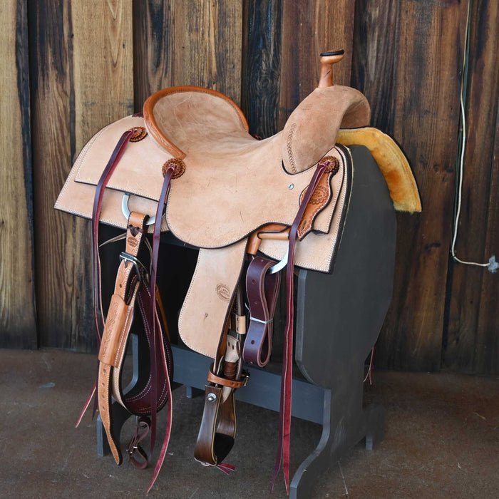 15.5" TESKEY'S PRO CUTTER RANCH CUTTER SADDLE Saddles - New Teskey's Saddlery