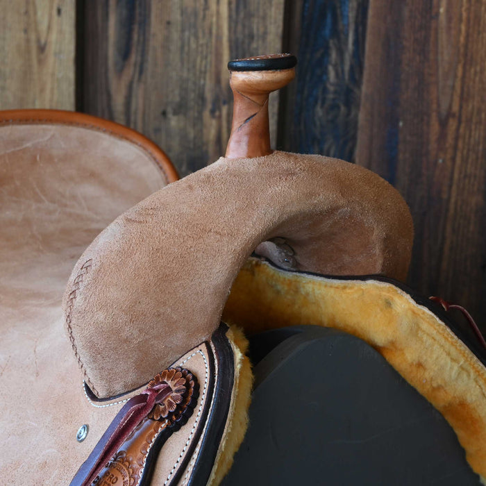 15.5" TESKEY'S PRO CUTTER RANCH CUTTER SADDLE Saddles - New Teskey's Saddlery