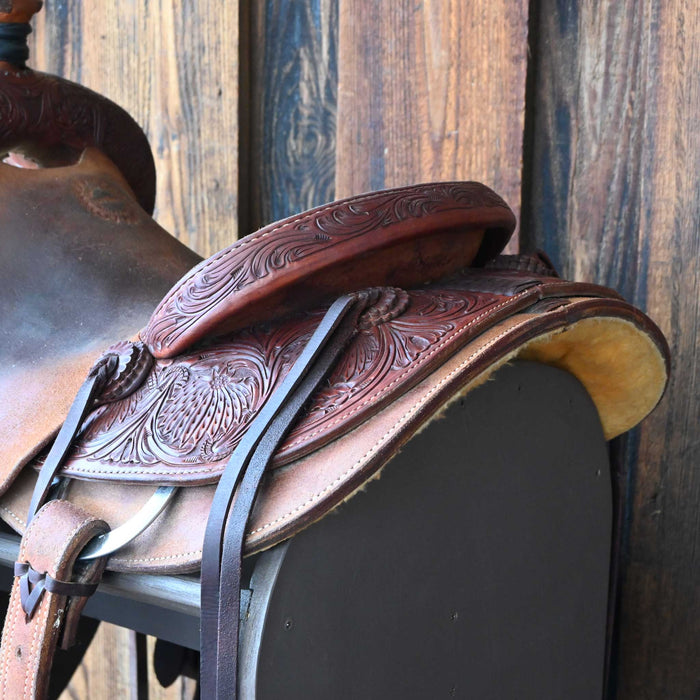15" USED JEFF SMITH COWBOY SADDLE