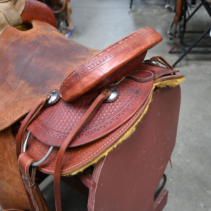 16" USED BRAZOS RIVER POST HORN SADDLE Saddles - Used Brazos River Saddlery