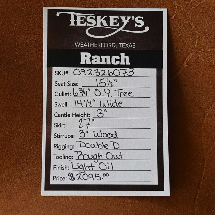 15.5" TESKEY'S RANCH SADDLE
