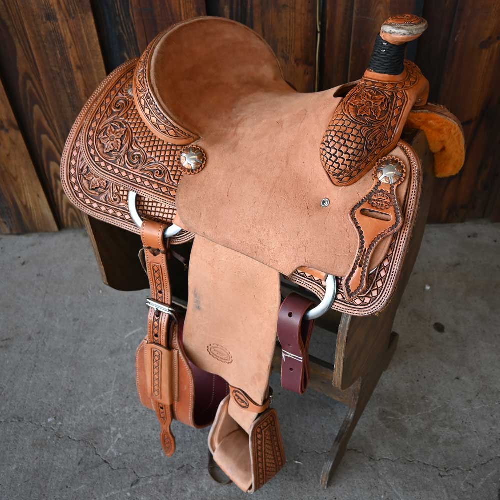 14" TESKEY'S ROPING SADDLE Saddles TESKEY'S SADDLERY LLC   