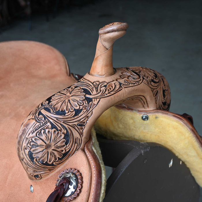 16" JEFF SMITH BEAU GALYEAN CUTTING SADDLE