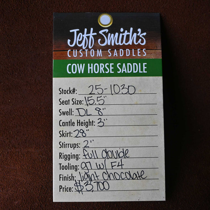 15.5" JEFF SMITH COW HORSE SADDLE
