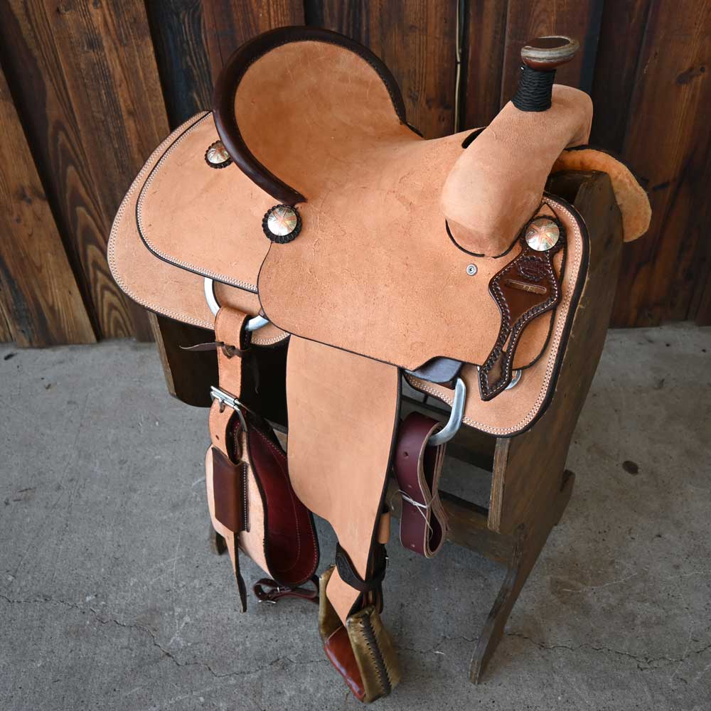 14" TESKEY'S ROPING SADDLE Saddles TESKEY'S SADDLERY LLC   