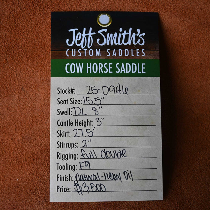 15.5" JEFF SMITH COW HORSE SADDLE
