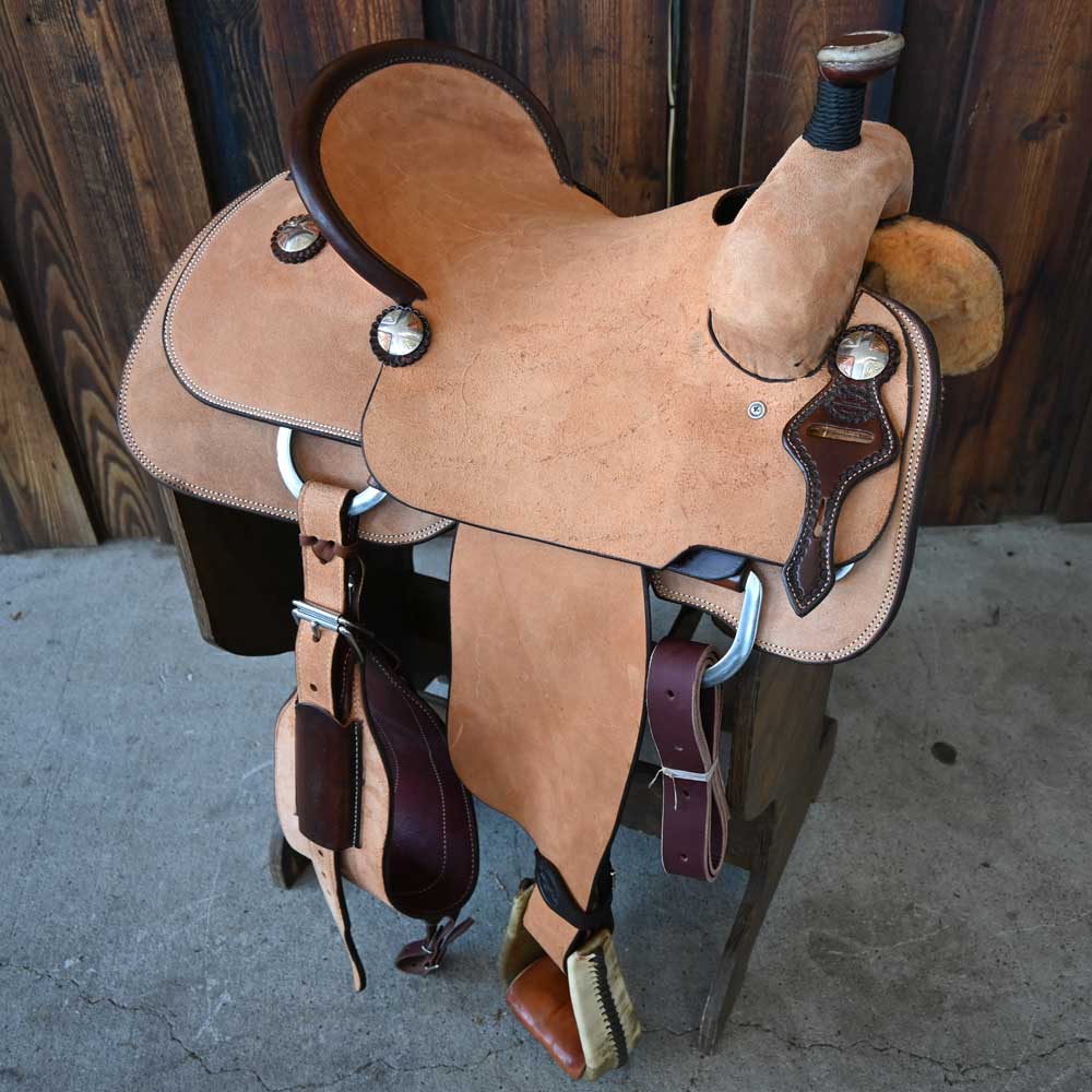 15" TESKEY'S ROPING SADDLE Saddles TESKEY'S SADDLERY LLC   