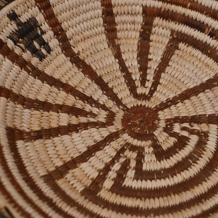 "Man in Maze" Native Woven Basket