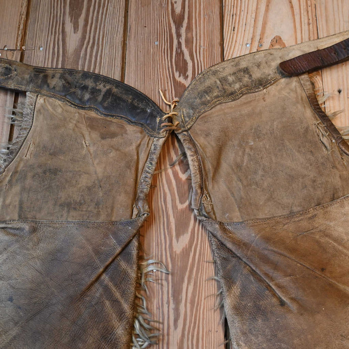 1920's R.T. Frazier Woolie Chaps Tack - Chaps & Chinks R.T. Frazier