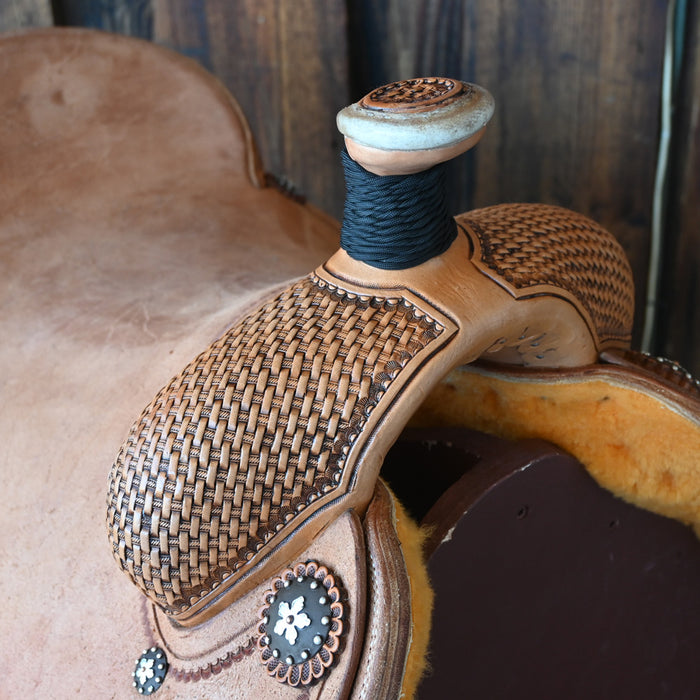 17" PATRICK SMITH TEAM ROPING SADDLE Saddles - New Patrick Smith