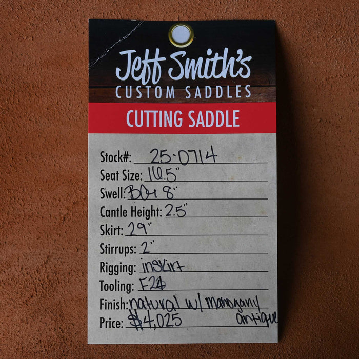 16.5" JEFF SMITH BEAU GALYEAN CUTTING SADDLE