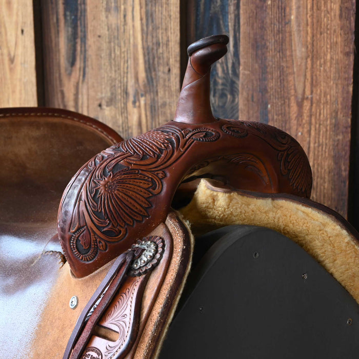 16" USED JEFF SMITH CUTTING SADDLE