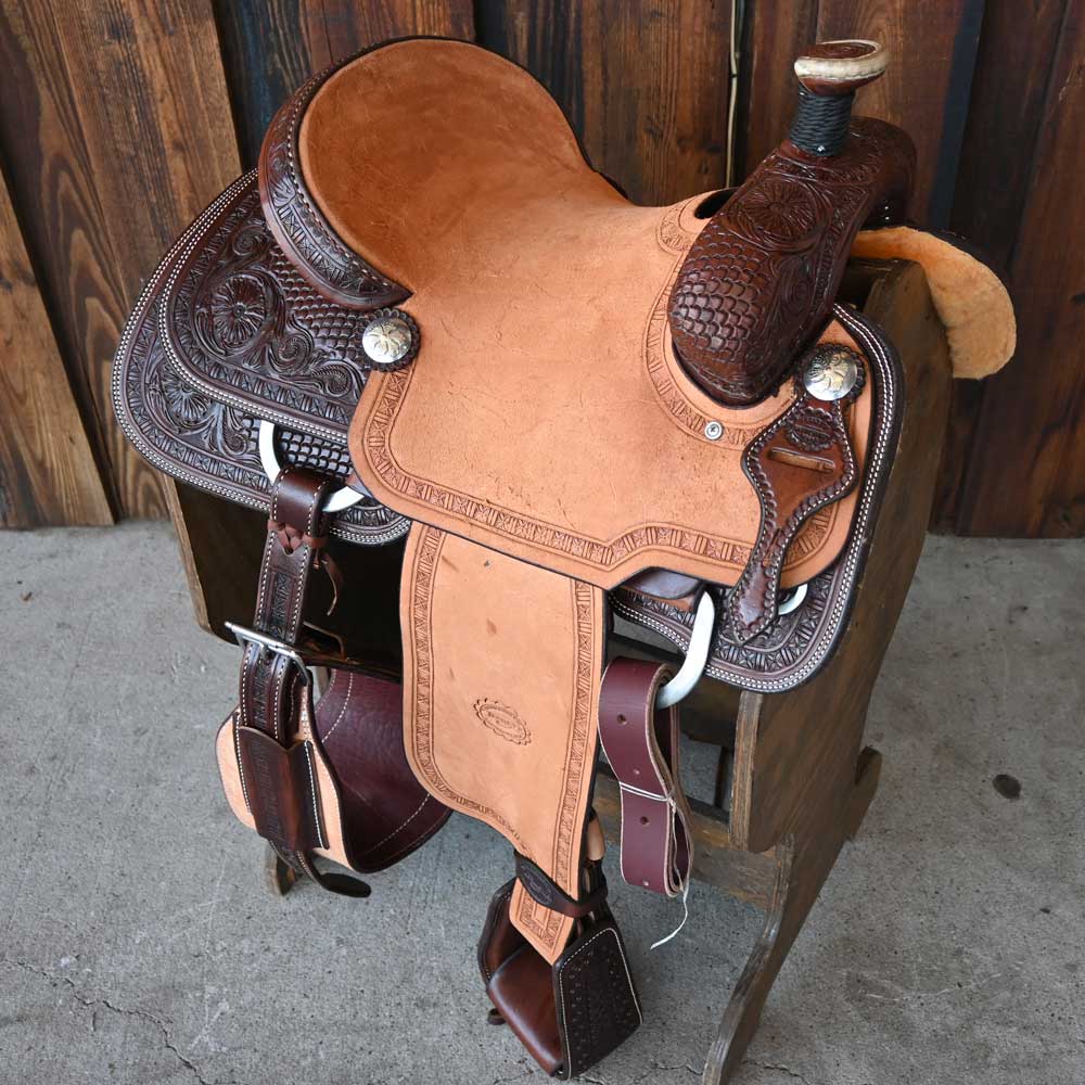 14.5" TESKEY'S ROPING SADDLE Saddles Teskey's Saddlery