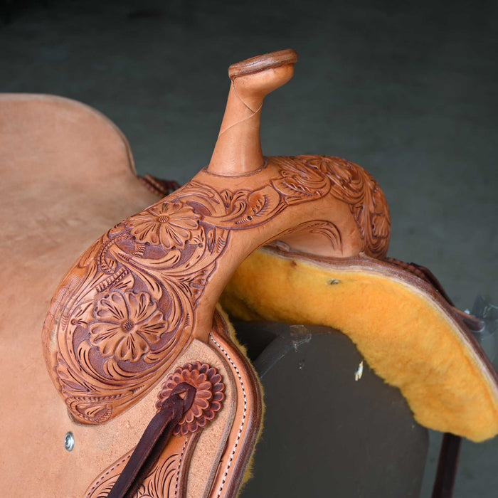 16.5" JEFF SMITH BEAU GALYEAN CUTTING SADDLE