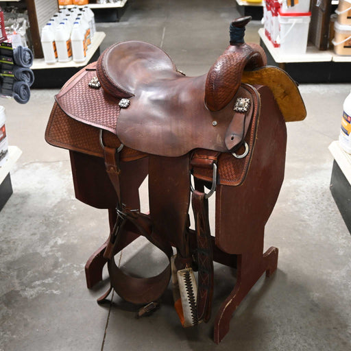 15.5" USED SRS RANCH CUTTING SADDLE Saddles - Used SRS SADDLERY