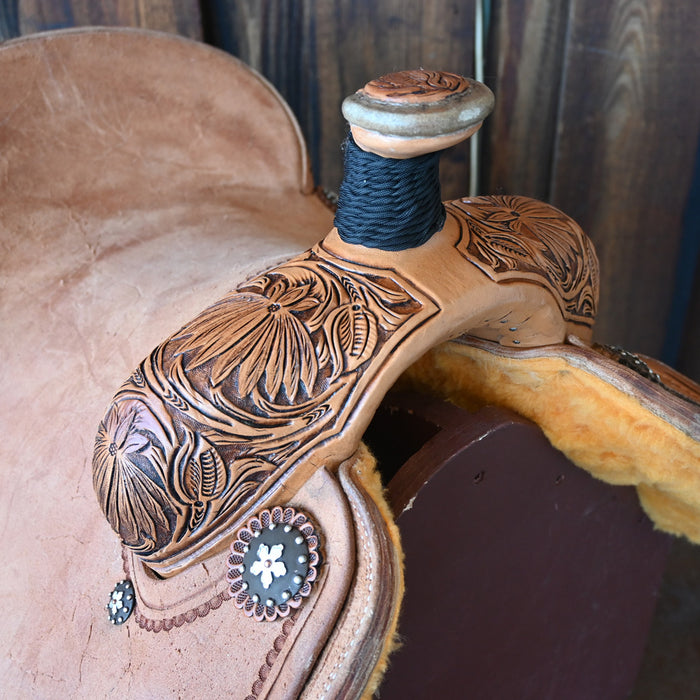 15" PATRICK SMITH TEAM ROPING SADDLE Saddles - New Patrick Smith