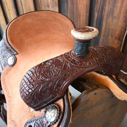 14.5" TESKEY'S ROPING SADDLE Saddles - New Teskey's Saddlery