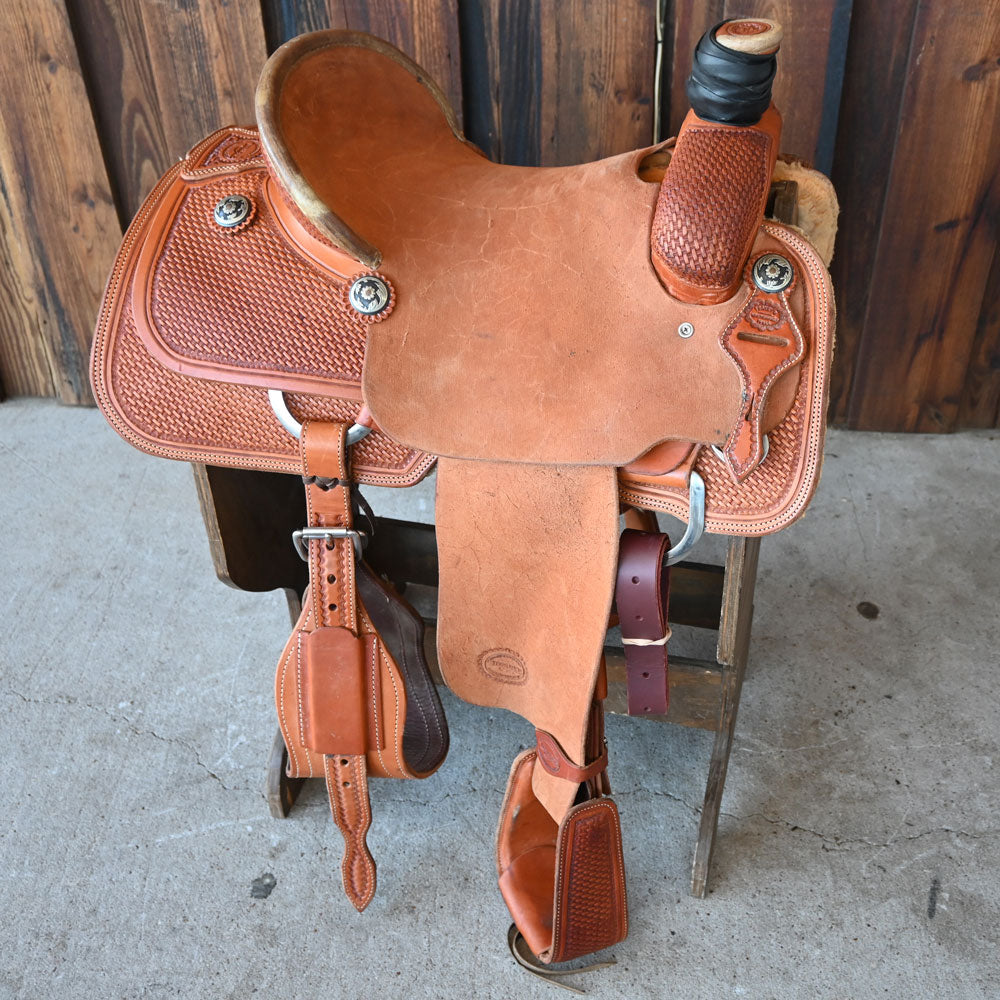 15.5" DEMO TESKEY'S ROPING SADDLE Saddles TESKEY'S SADDLERY LLC   