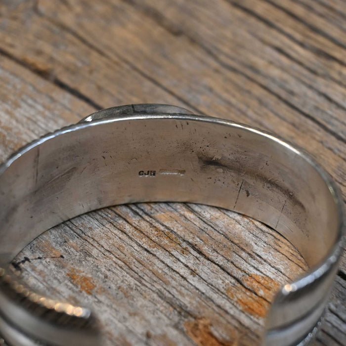 Sterling Silver Cuff w/Kingman Black Web Turquoise