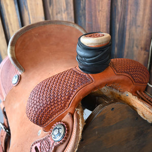 DEMO 15.5" TESKEY'S ROPING SADDLE Saddles TESKEY'S SADDLERY LLC   