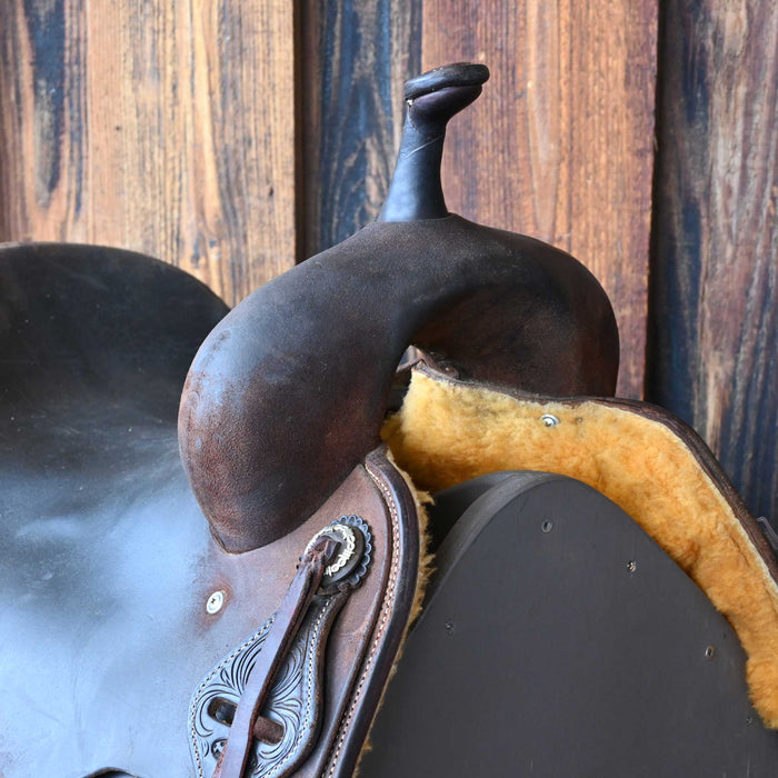 16.5" USED JEFF SMITH CUTTING SADDLE