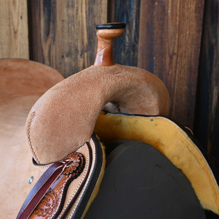 15.5" TESKEY'S PRO CUTTER RANCH CUTTER SADDLE Saddles - New Teskey's Saddlery