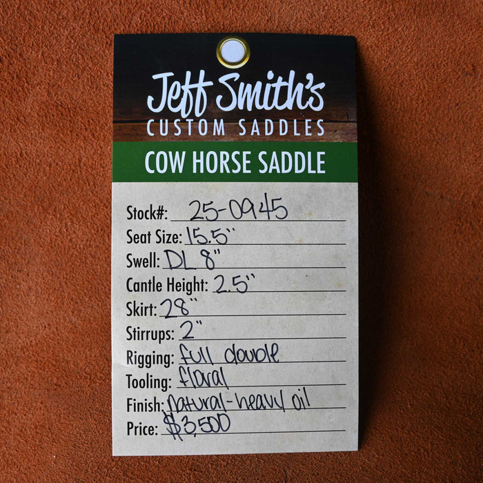 15.5" JEFF SMITH COW HORSE SADDLE