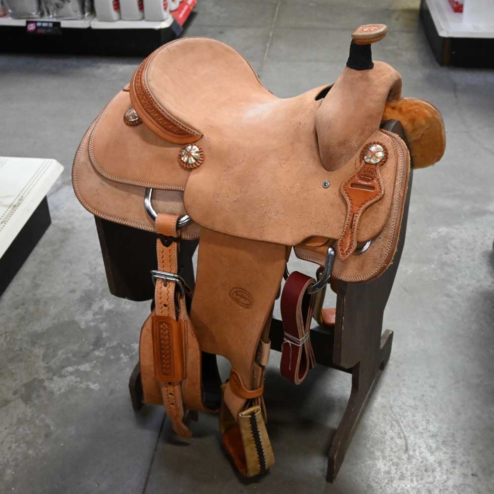 15" TESKEY'S ROPING SADDLE Saddles TESKEY'S SADDLERY LLC