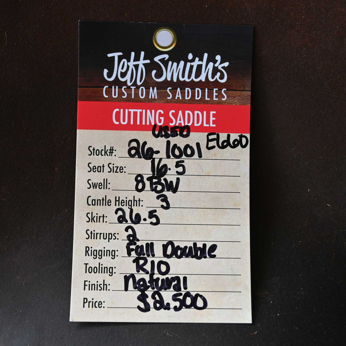 16.5" USED JEFF SMITH CUTTING SADDLE