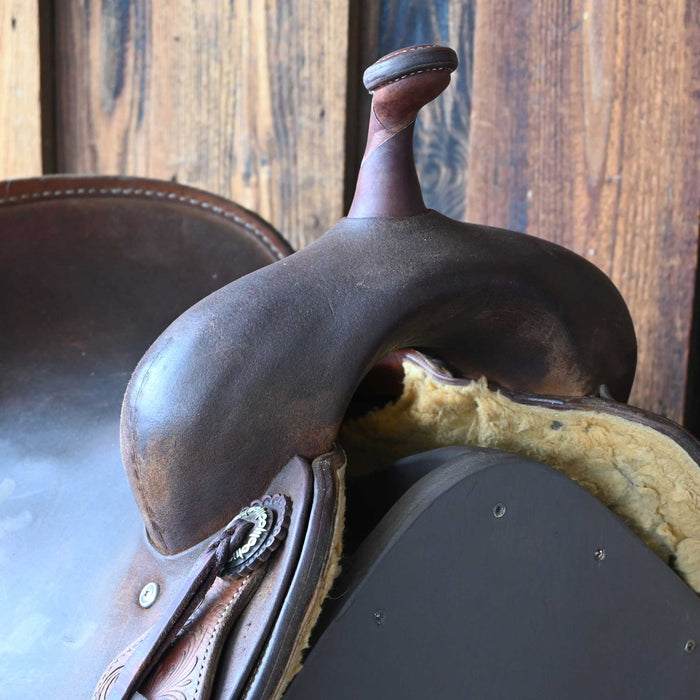 16.5" USED JEFF SMITH CUTTING SADDLE