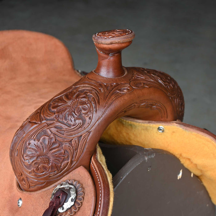 15.5" JEFF SMITH COW HORSE SADDLE