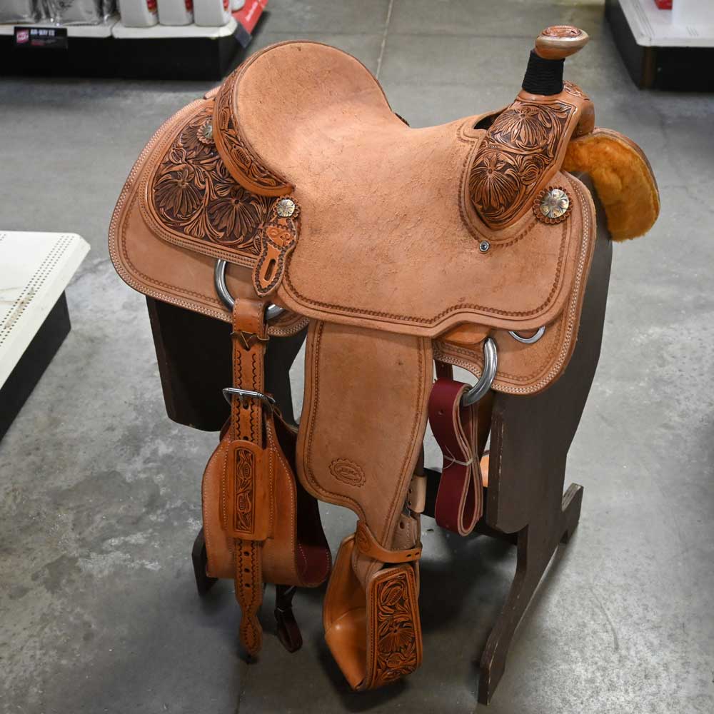 15" PATRICK SMITH ROPING SADDLE Saddles Patrick Smith