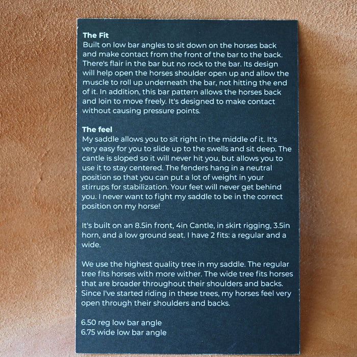 13.5" JEFF SMITH TAMI SEMAS BARREL SADDLE Saddles - New Jeff Smith