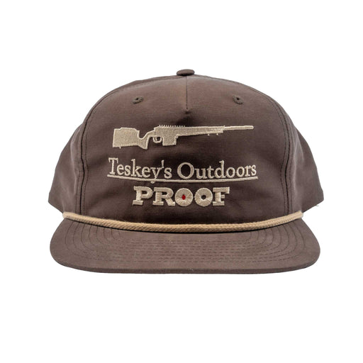 Teskey's Outdoors Proof Rope Cap - Dark Mocha/Khaki TESKEY'S GEAR - Baseball Caps Teskey's