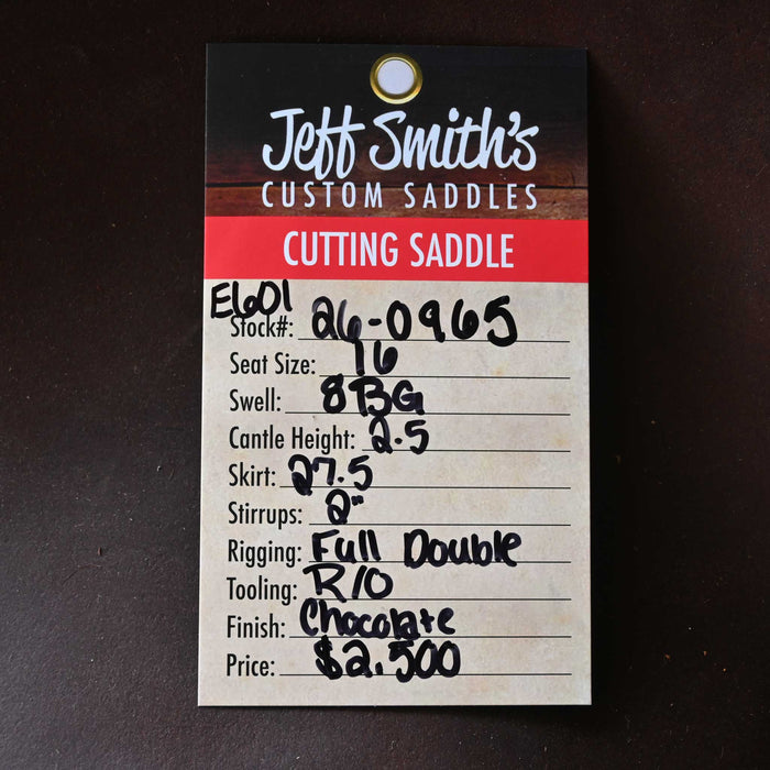 16" USED JEFF SMITH CUTTING SADDLE