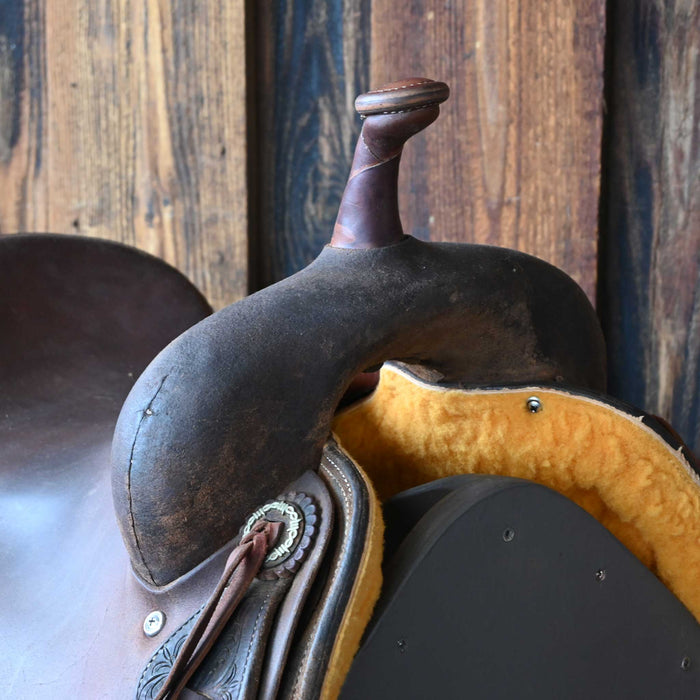 16" USED JEFF SMITH CUTTING SADDLE