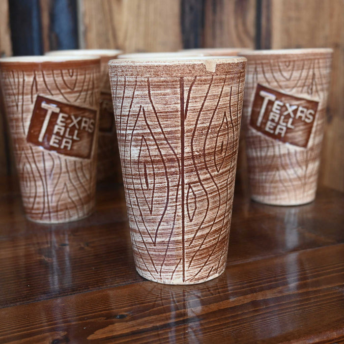 Vintage Texas Tall Tea Set w/Pitcher & 6 Glasses