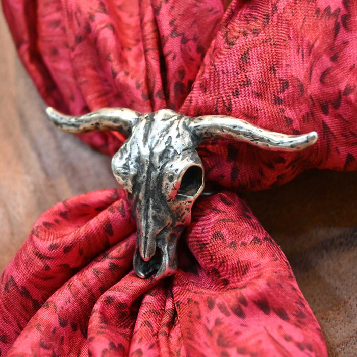 Clint Orms Longhorn Scarf Slide