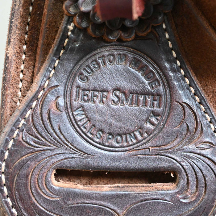 14" USED JEFF SMITH BARREL SADDLE Saddles - Used Jeff Smith