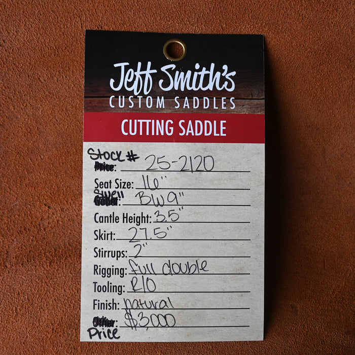 16" JEFF SMITH BUSTER WELCH CUTTING SADDLE